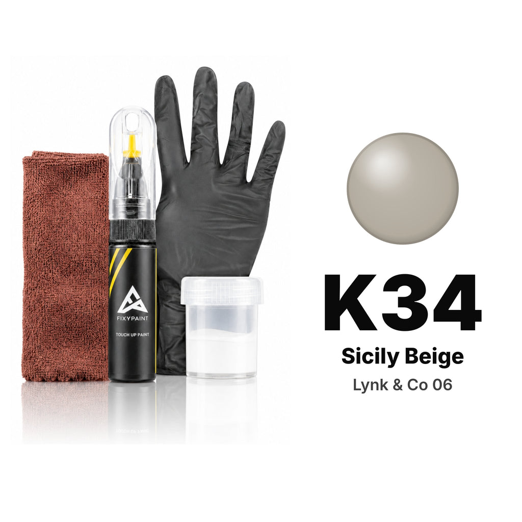 Touch-up paint for Lynk & Co 06 K34 Sicily Beige, Complete kit