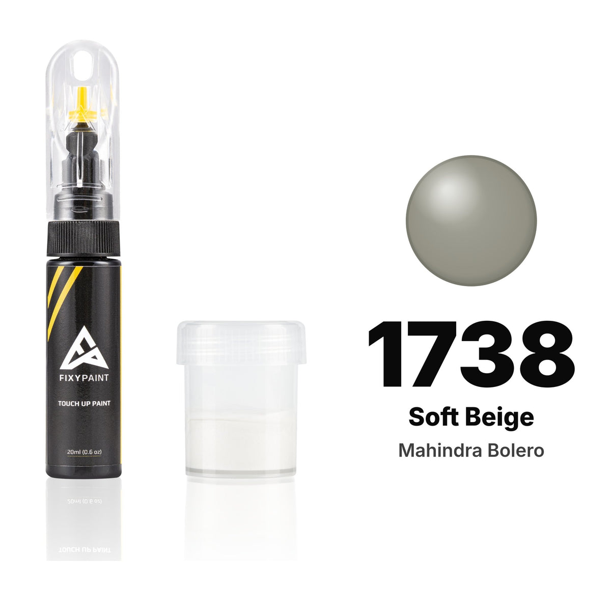Touch-up paint for Mahindra Bolero 1738 Soft Beige, Standard kit