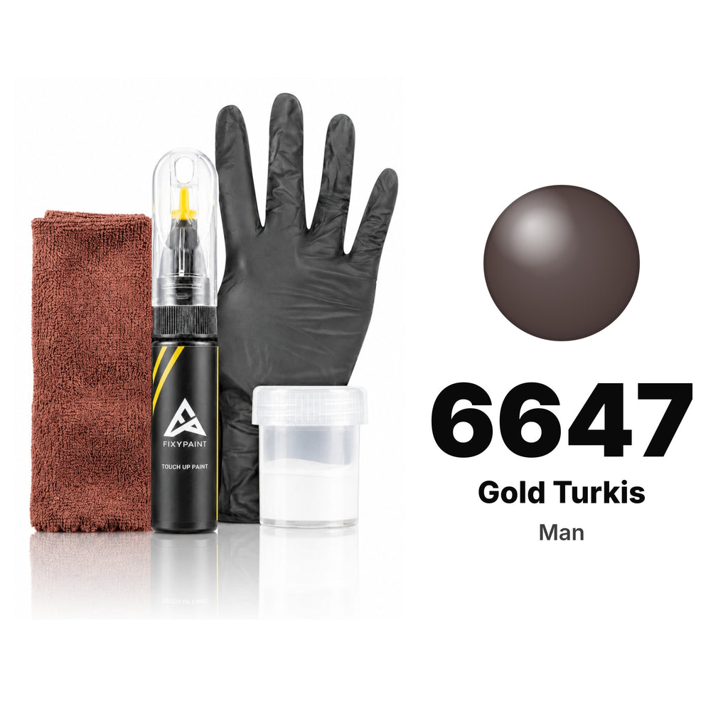 Touch-up paint for Man 6647 Gold Turkis, Complete kit