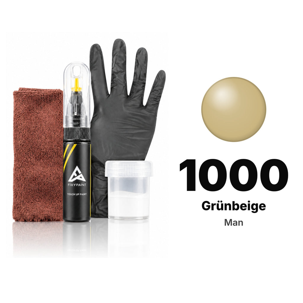 Touch-up paint for Man 1000 Grünbeige, Complete kit