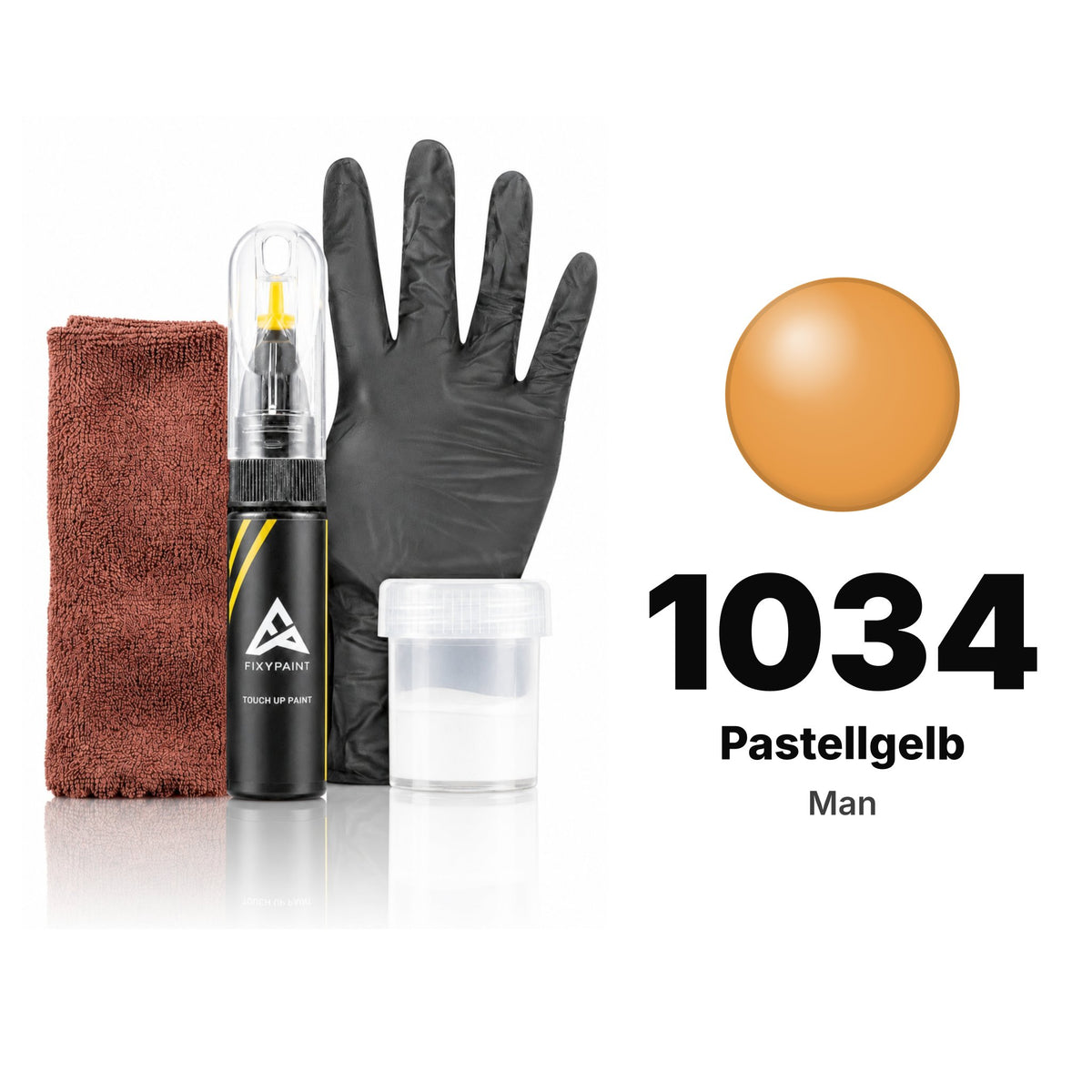 Touch-up paint for Man 1034 Pastellgelb, Complete kit
