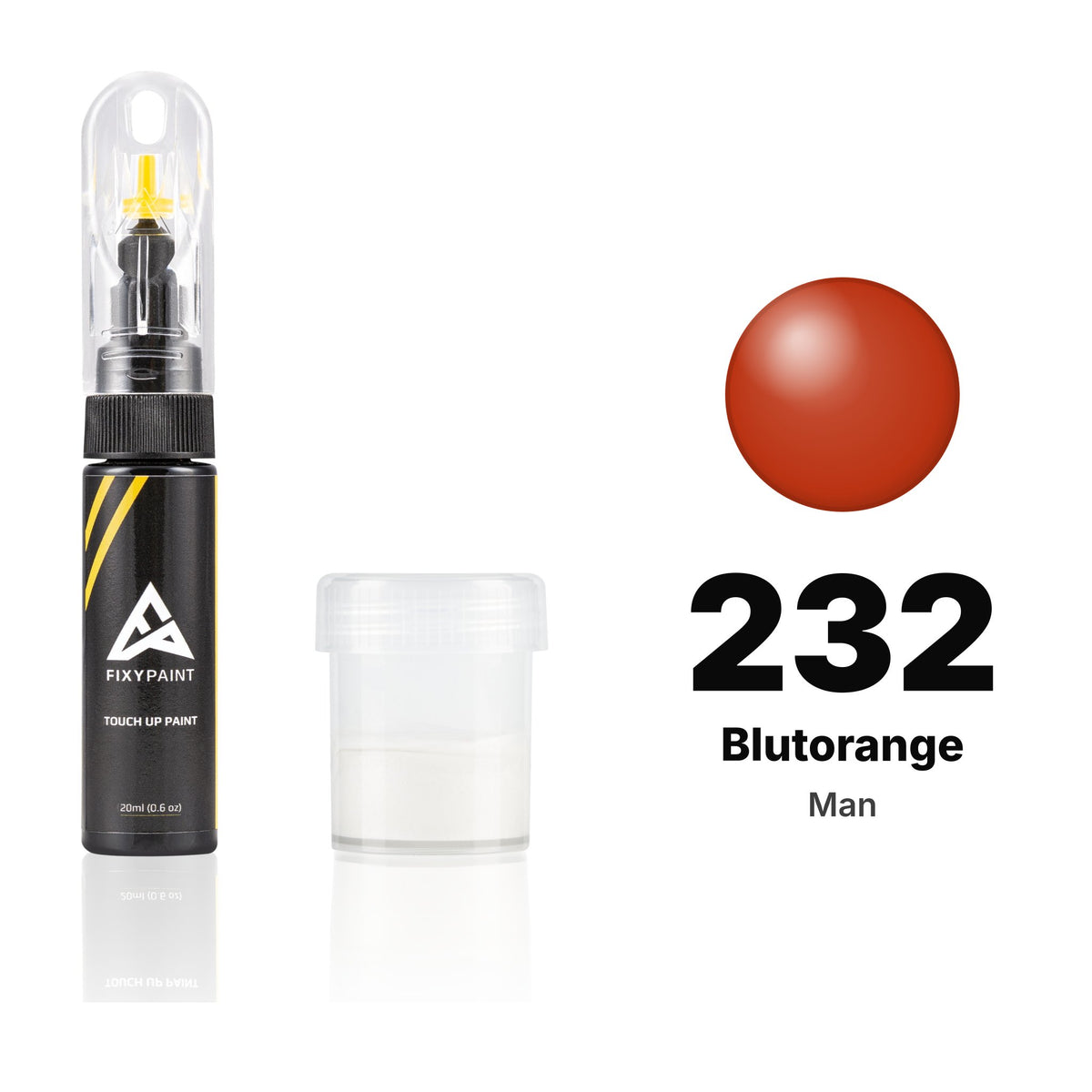 Lackstift für MAN – 232 Blutorange (alle Modelle, ab 1990), Set Standard