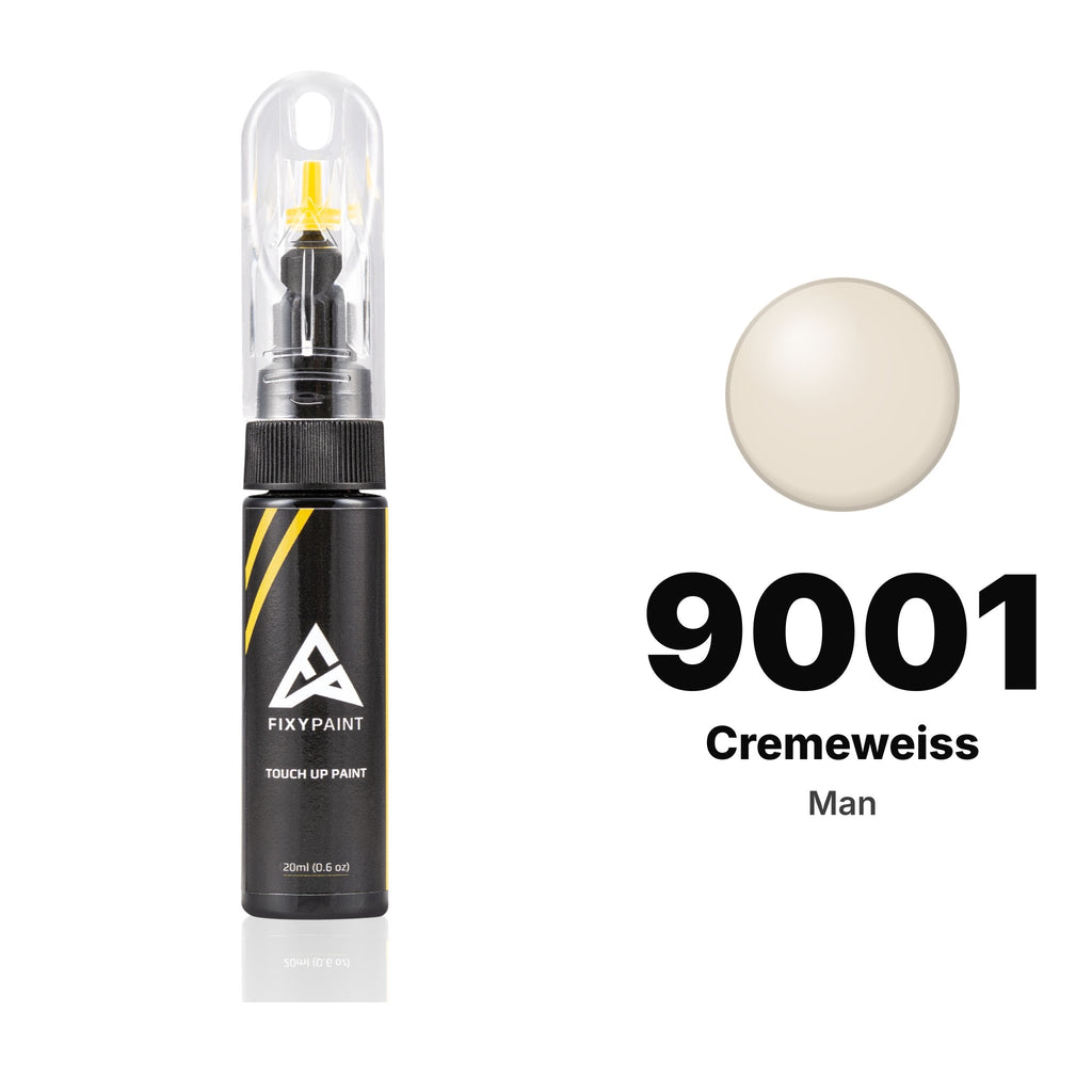 Peinture de retouche pour MAN – 9001 Cremeweiss (tous modèles, depuis 1990), kit Basique