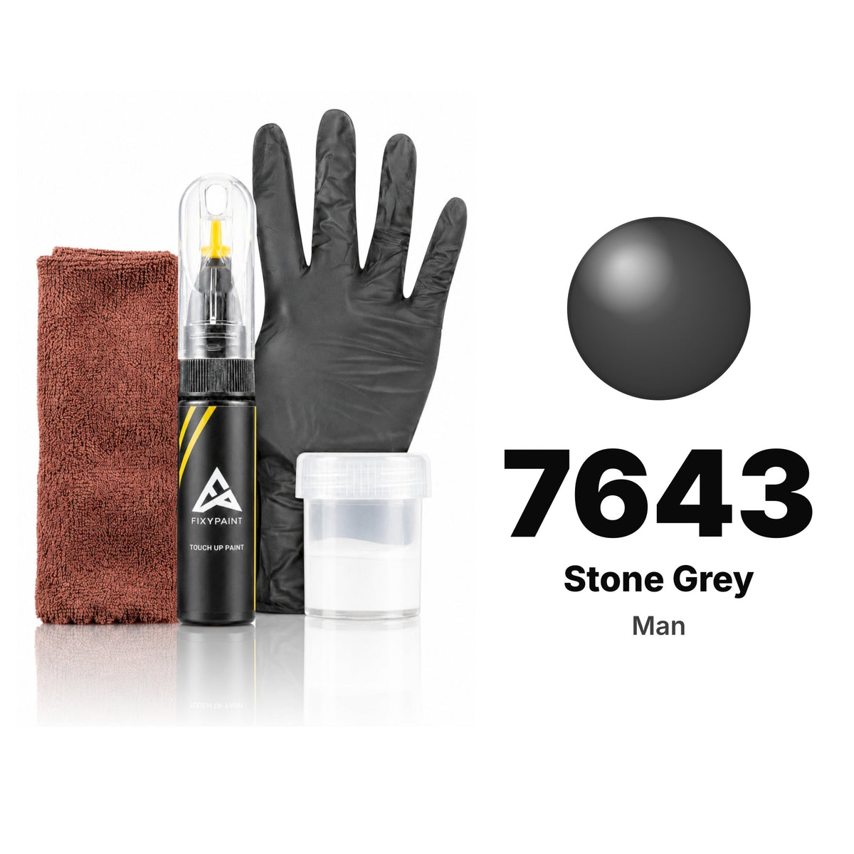 Touch-up paint for Man 7643 Stone Grey, Complete kit