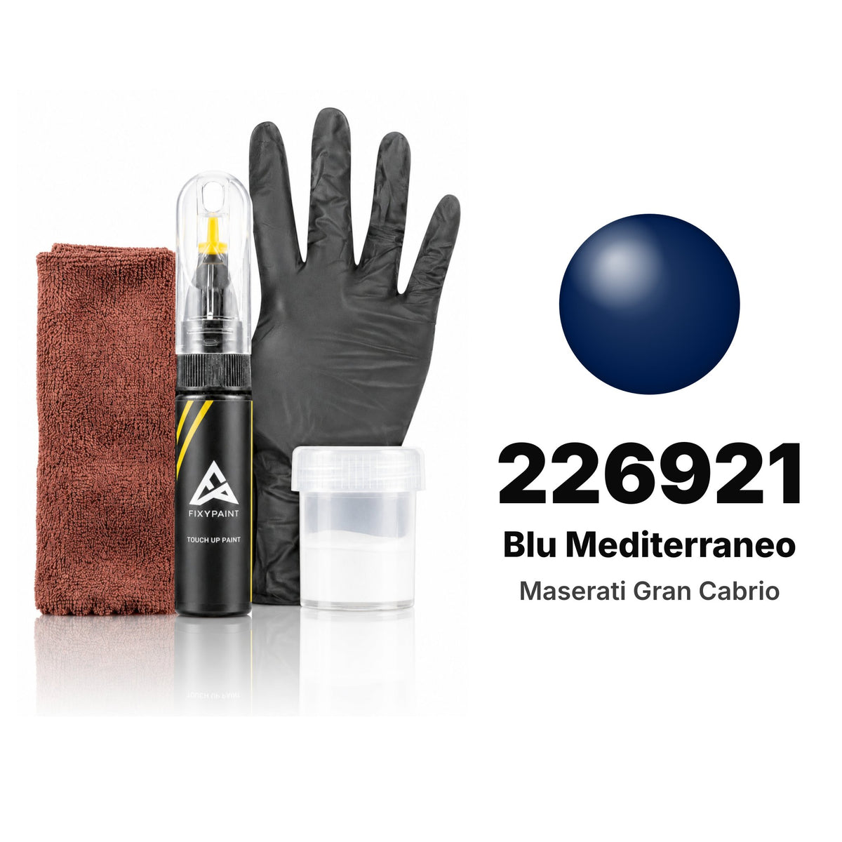 Vernice ritocco per Maserati Gran Cabrio – 226921 Blu Mediterraneo (2011–2018), kit Completo