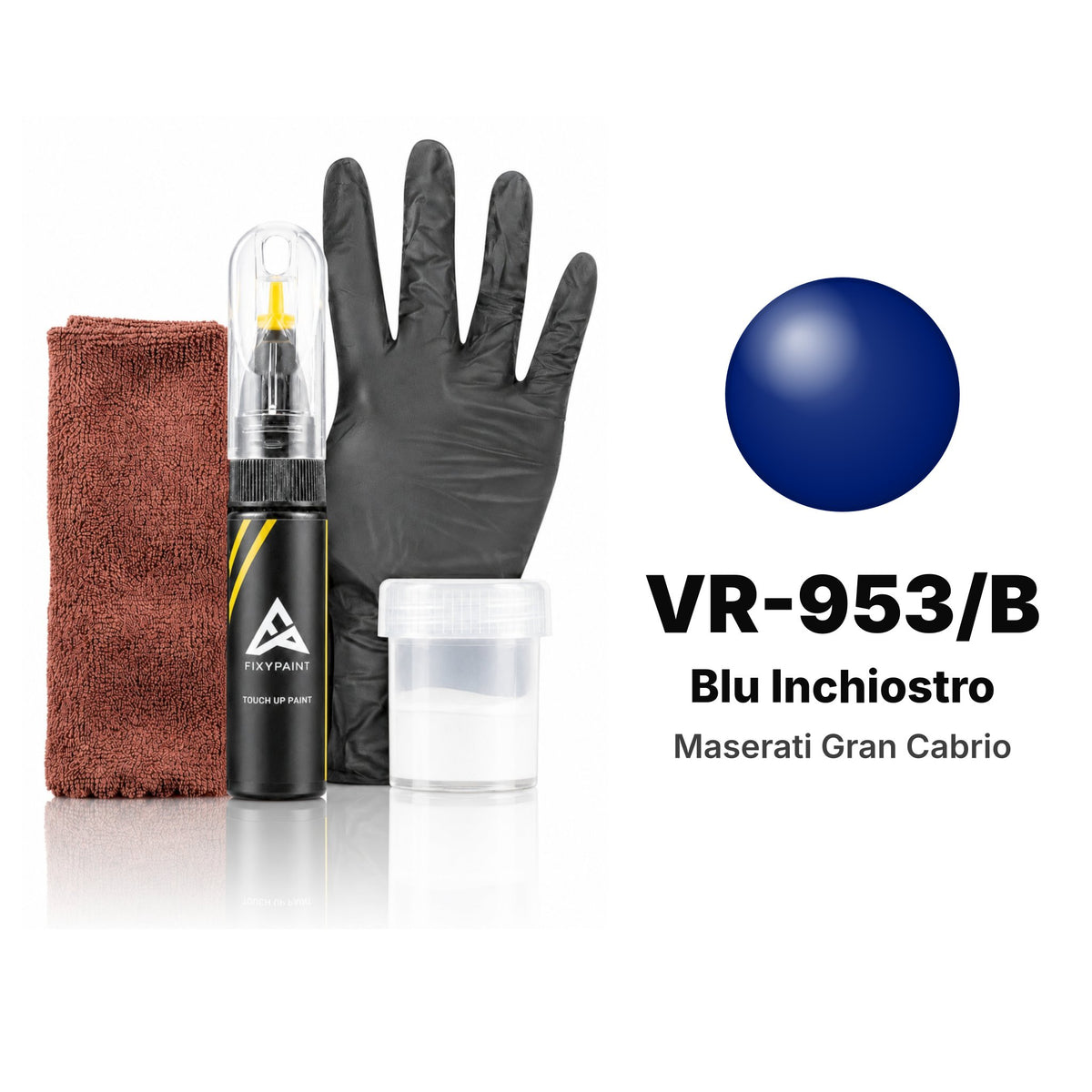 Peinture de retouche pour Maserati Gran Cabrio – VR-953/B Blu Inchiostro (2018–2020), kit Complet