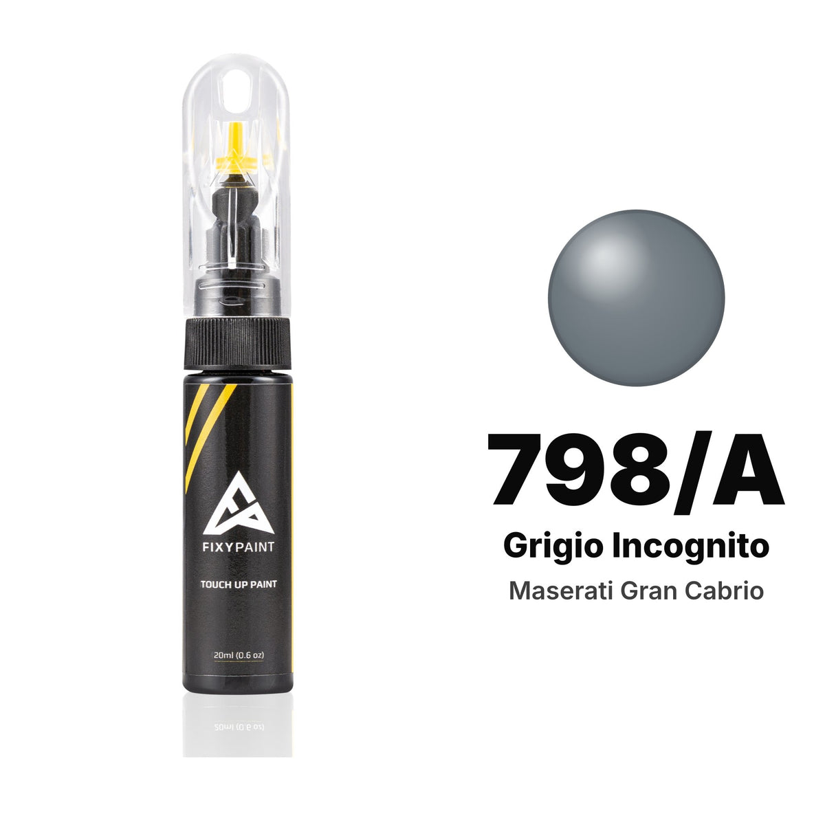 Touch-up paint for Maserati Gran Cabrio 798/A Grigio Incognito, Basic kit