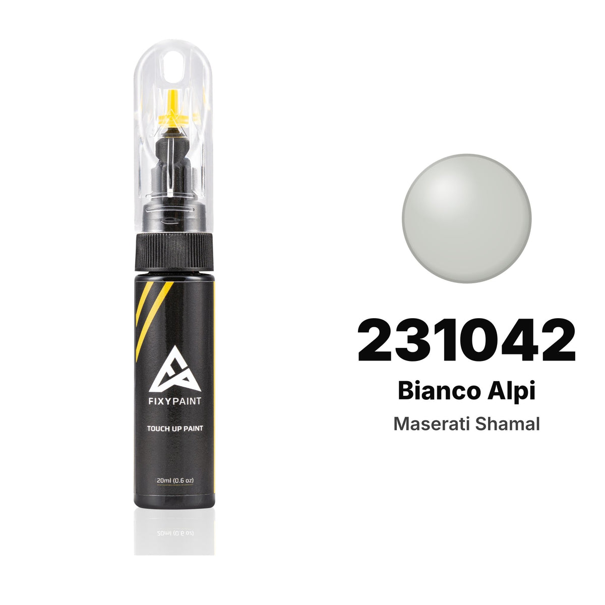 Lackstift für Maserati Shamal – 231042 Bianco Alpi (ab 1997), Set Basis