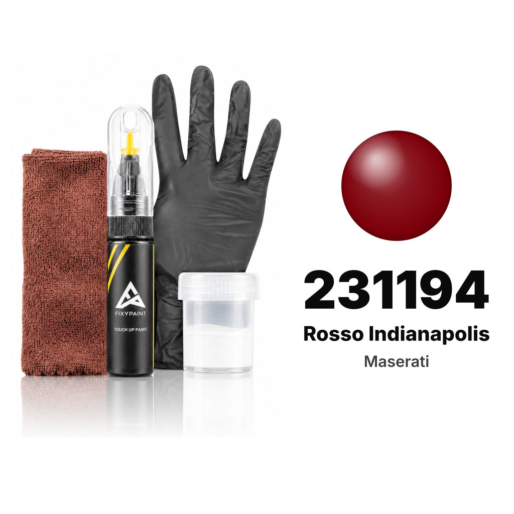 Touch-up paint for Maserati 231194 Rosso Indianapolis, Complete kit