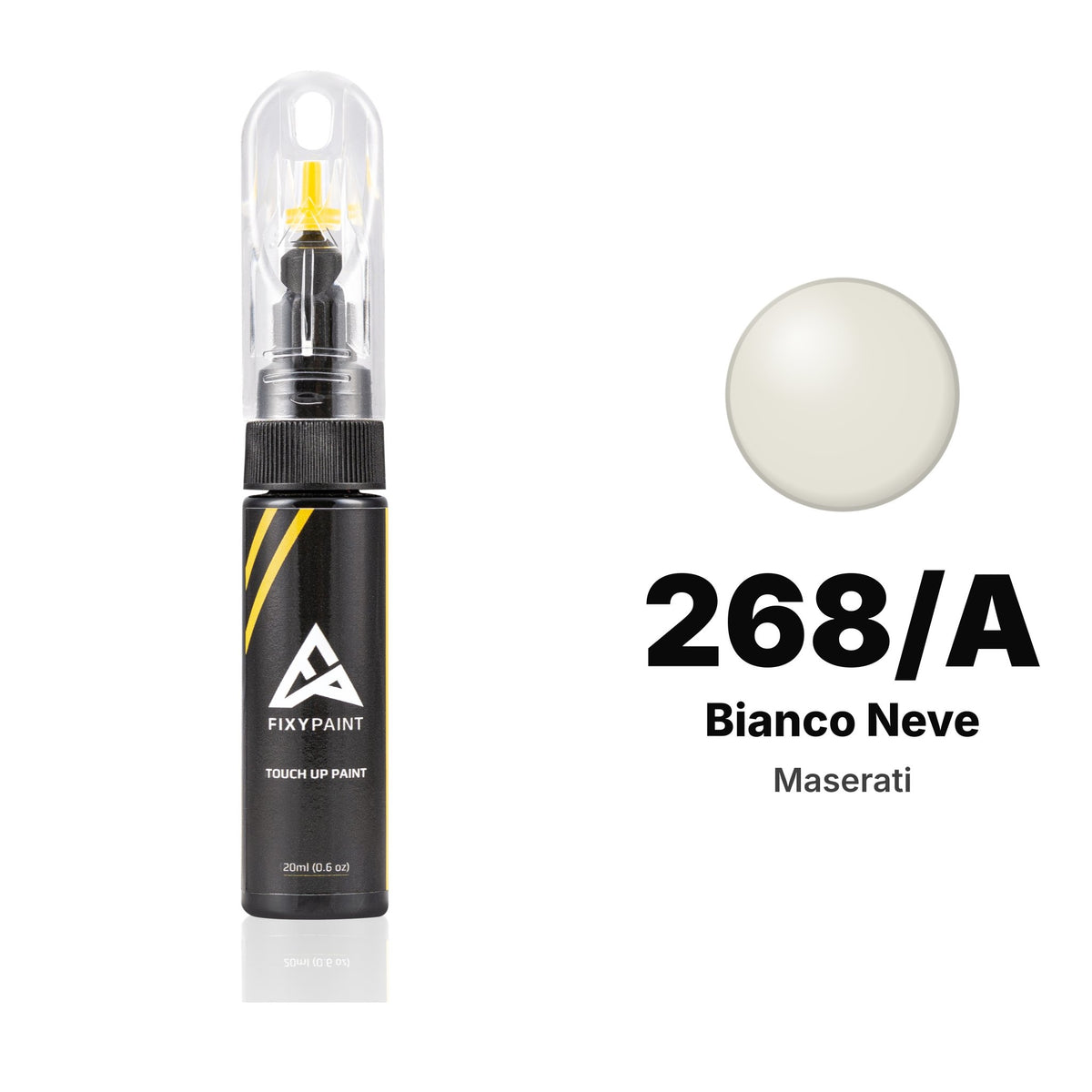 Touch-up paint for Maserati 268/A Bianco Neve, Basic kit