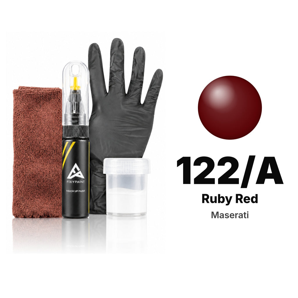 Touch-up paint for Maserati 122/A Ruby Red, Complete kit