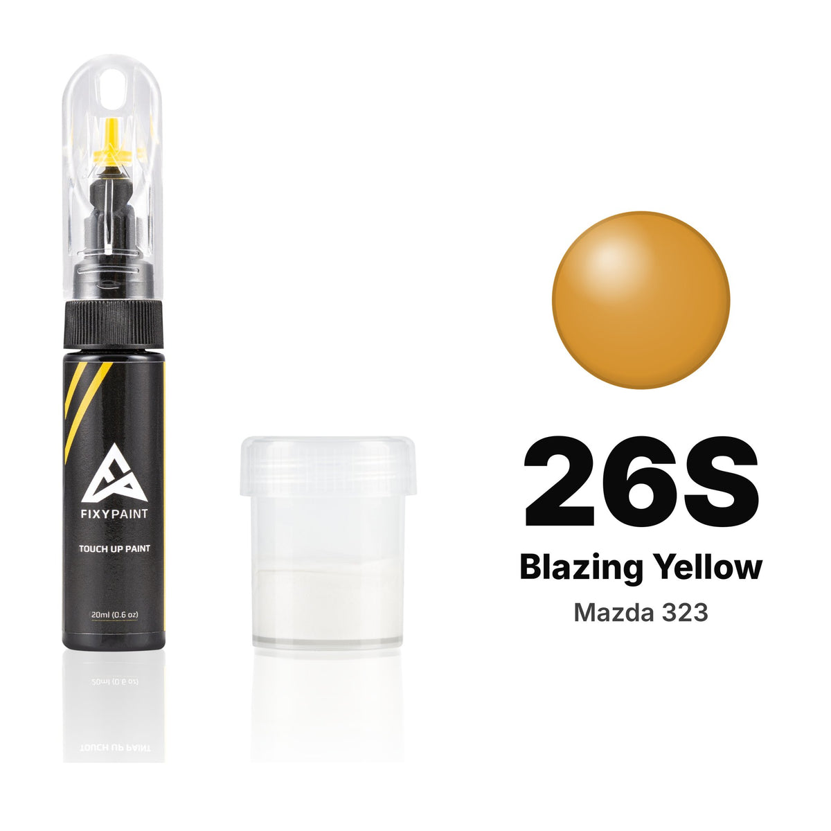 Touch-up paint for Mazda 323 26S Blazing Yellow, Standard kit