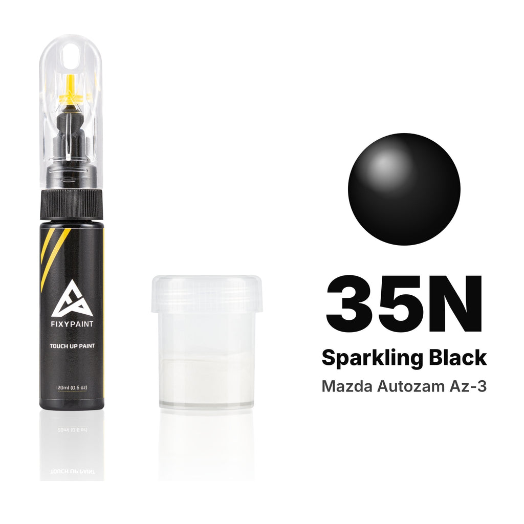 Touch-up paint for Mazda Autozam AZ-3 35N Sparkling Black, Standard kit