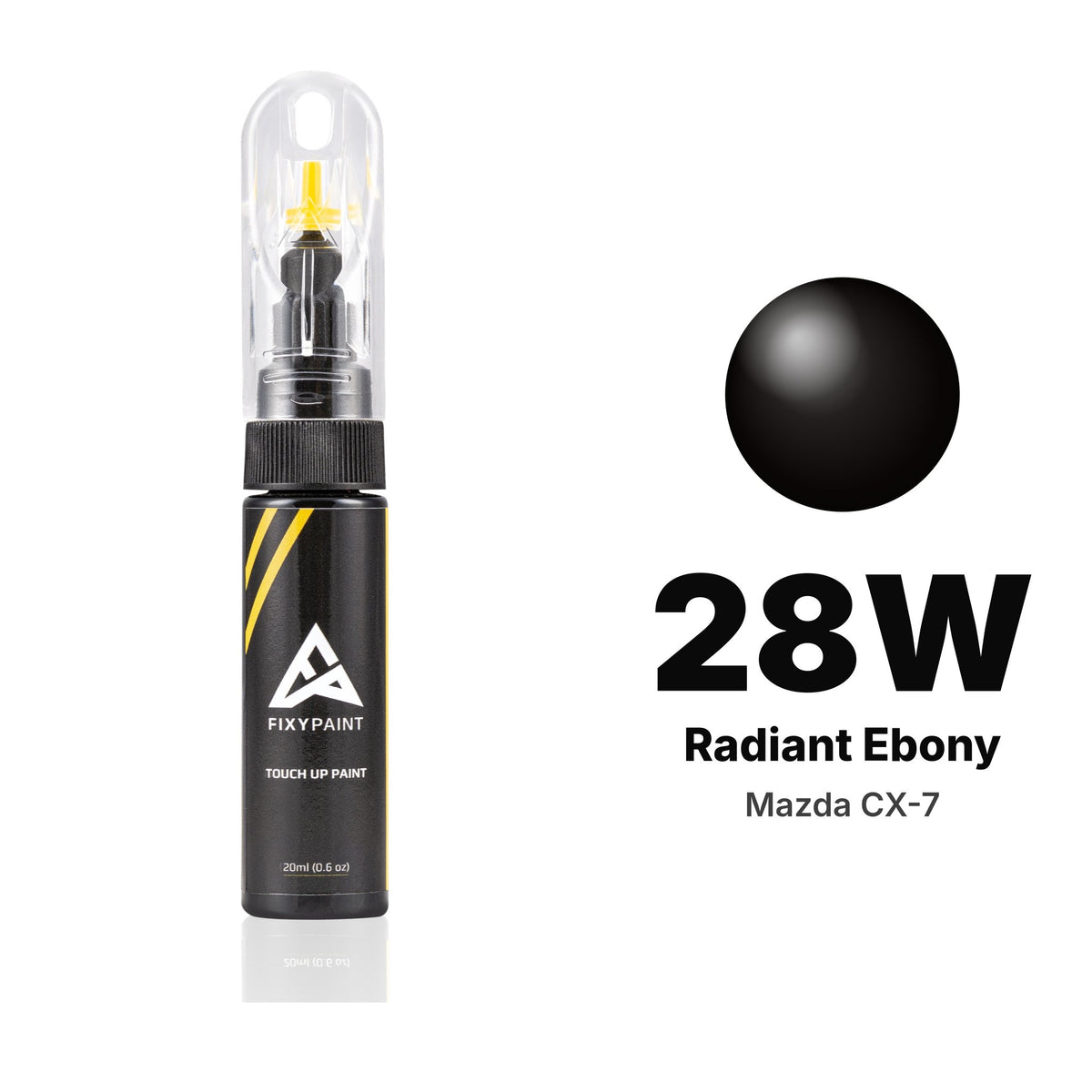 Mazda CX-7 28W Radiant Ebony touch-up paint, Basic kit