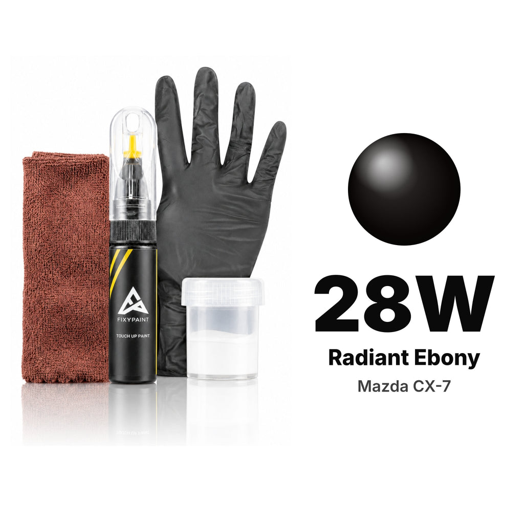 Touch-up paint for Mazda CX-7 28W Radiant Ebony, Complete kit