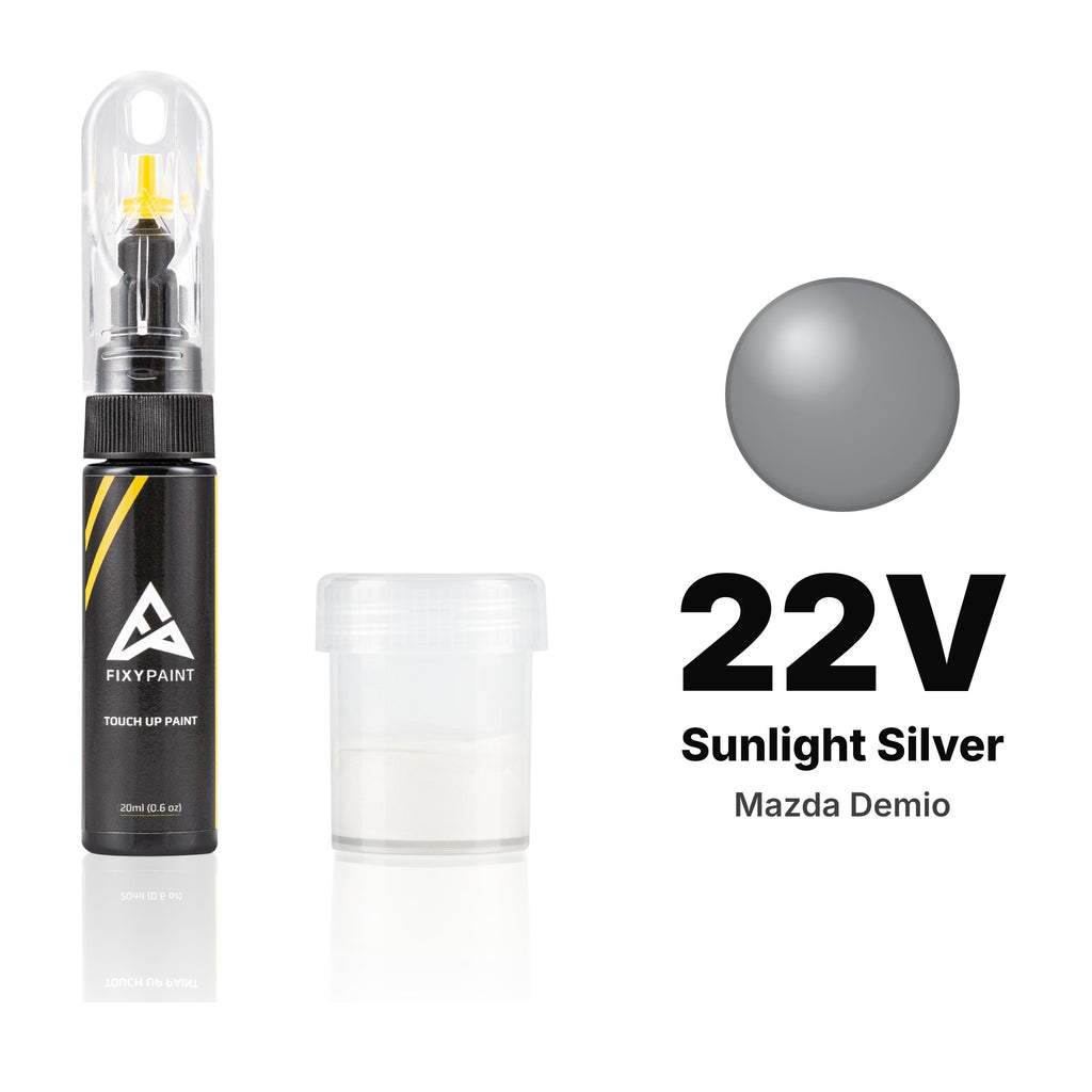 Lackstift für Mazda Demio – 22V Sunlight Silver (2002–2010), Set Standard