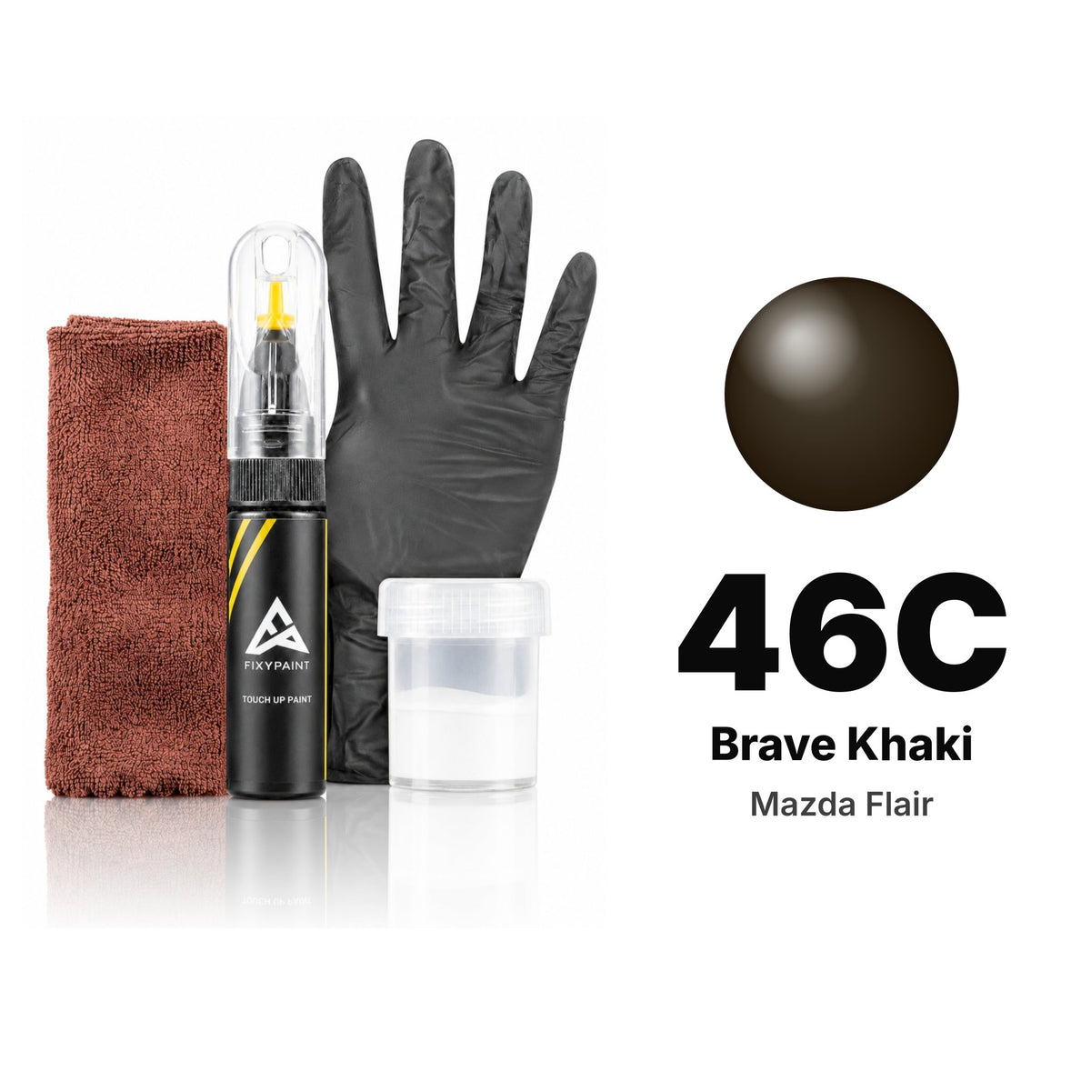 Lackstift für Mazda Flair – 46C Brave Khaki (2020–2023), Set Komplett