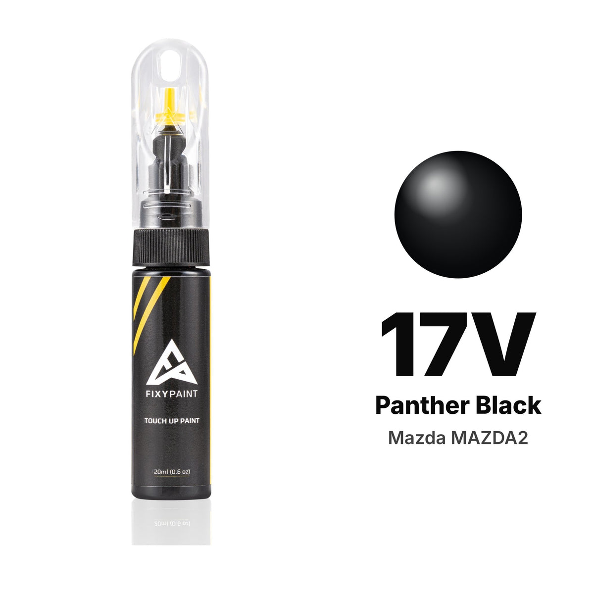 Mazda MAZDA2 17V Panther Black touch-up paint, Basic kit
