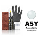 Touch-up paint for Mazda MAZDA2 A5Y Frozen White, Complete kit