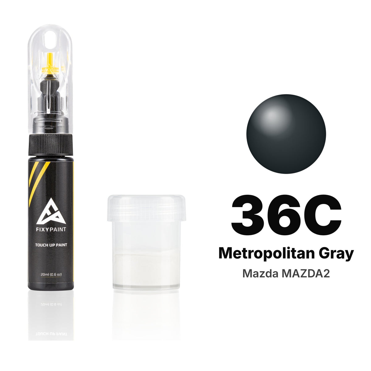 Touch-up paint for Mazda MAZDA2 36C Metropolitan Gray, Standard kit