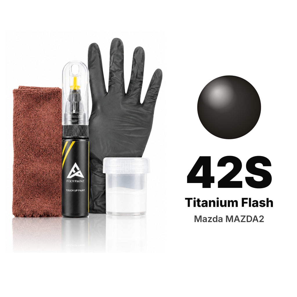 Touch-up paint for Mazda MAZDA2 42S Titanium Flash, Complete kit