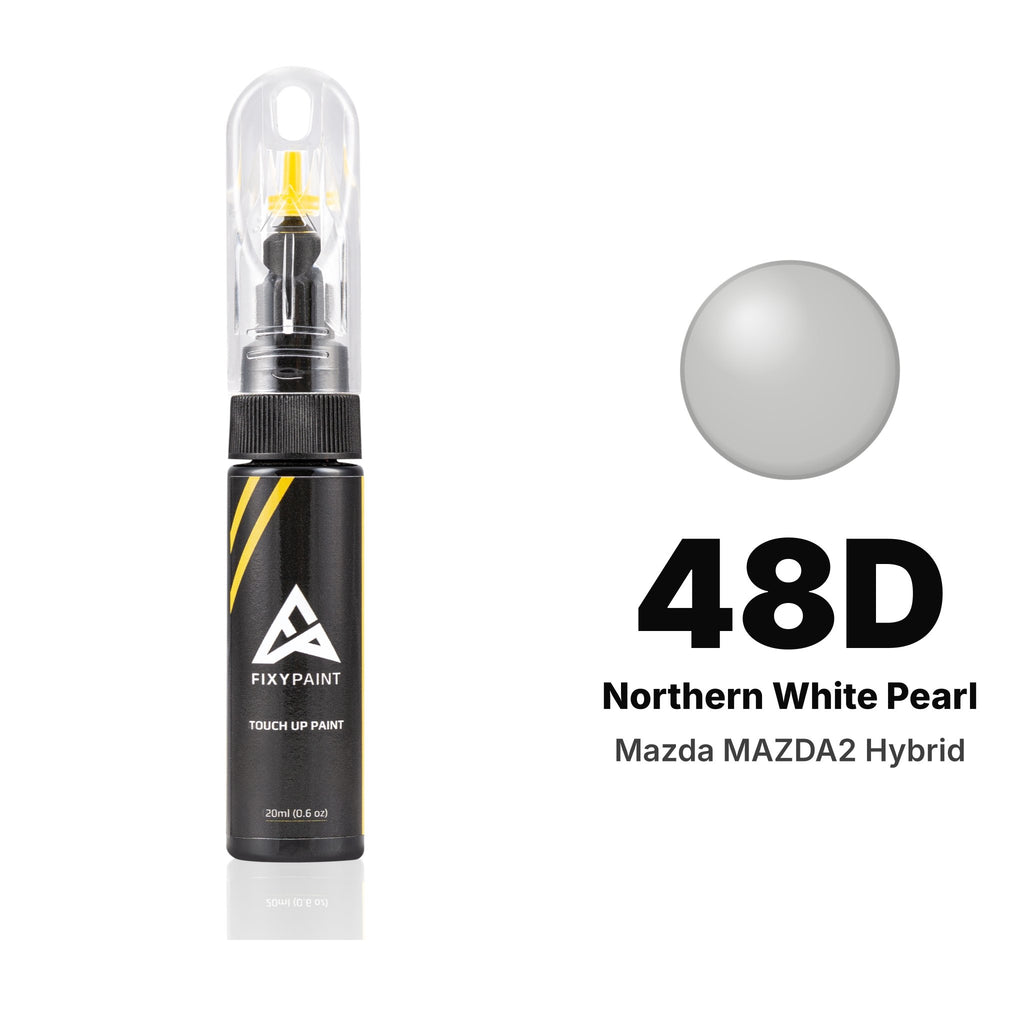 Touch-up paint for Mazda MAZDA2 Hybrid 48D Northern White Pearl, Basic kit