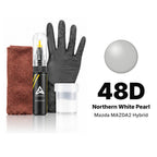 Touch-up paint for Mazda MAZDA2 Hybrid 48D Northern White Pearl, Complete kit