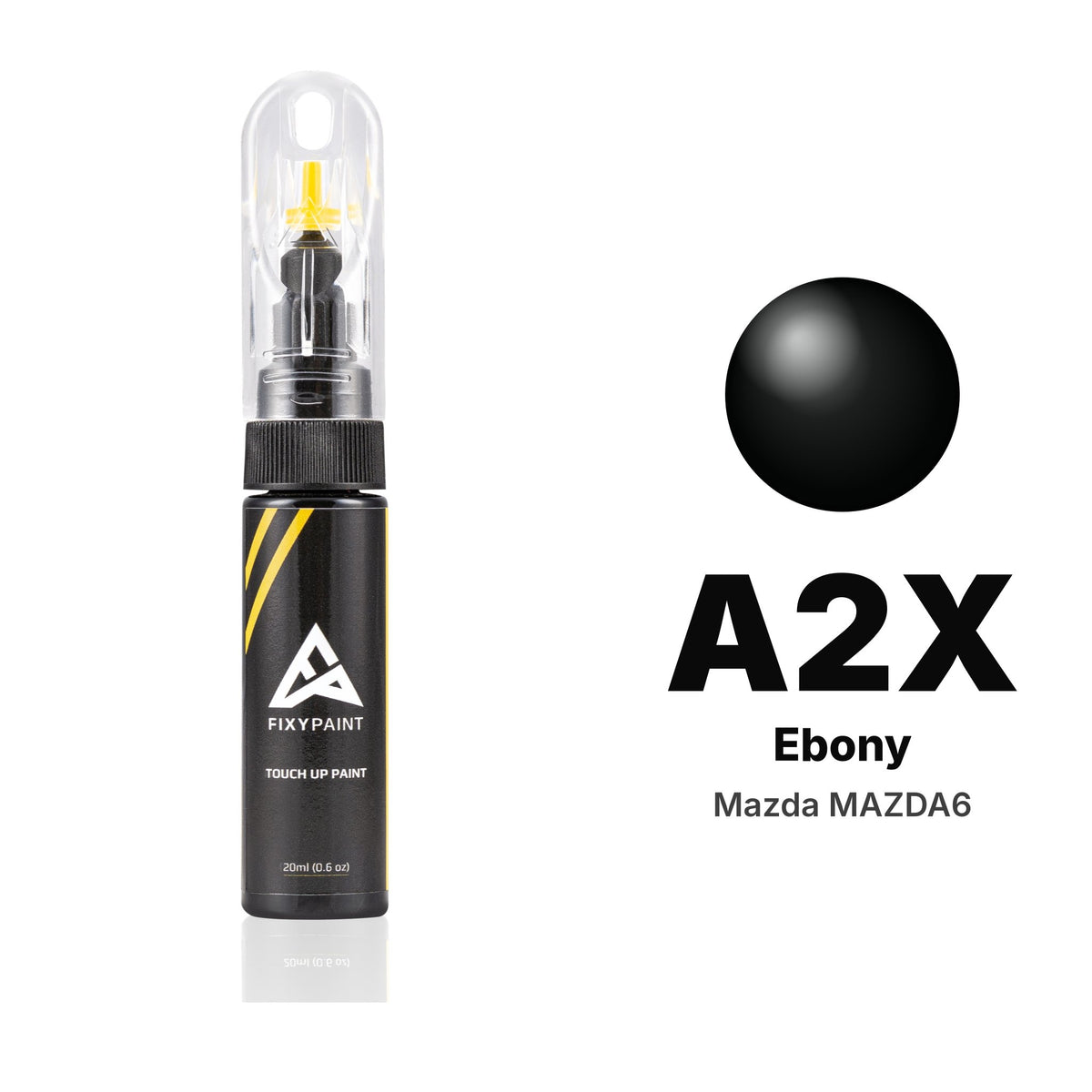 Touch-up paint for Mazda Mazda6 A2X Ebony, Basic kit