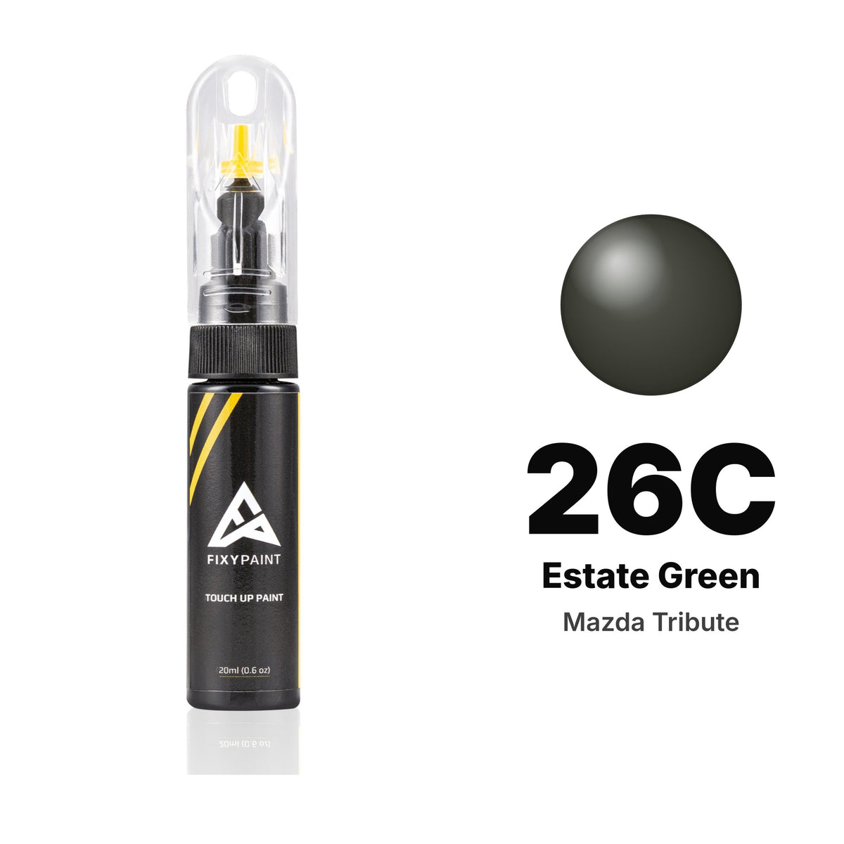 Touch-up paint for Mazda Tribute 26C Estate Green, Basic kit