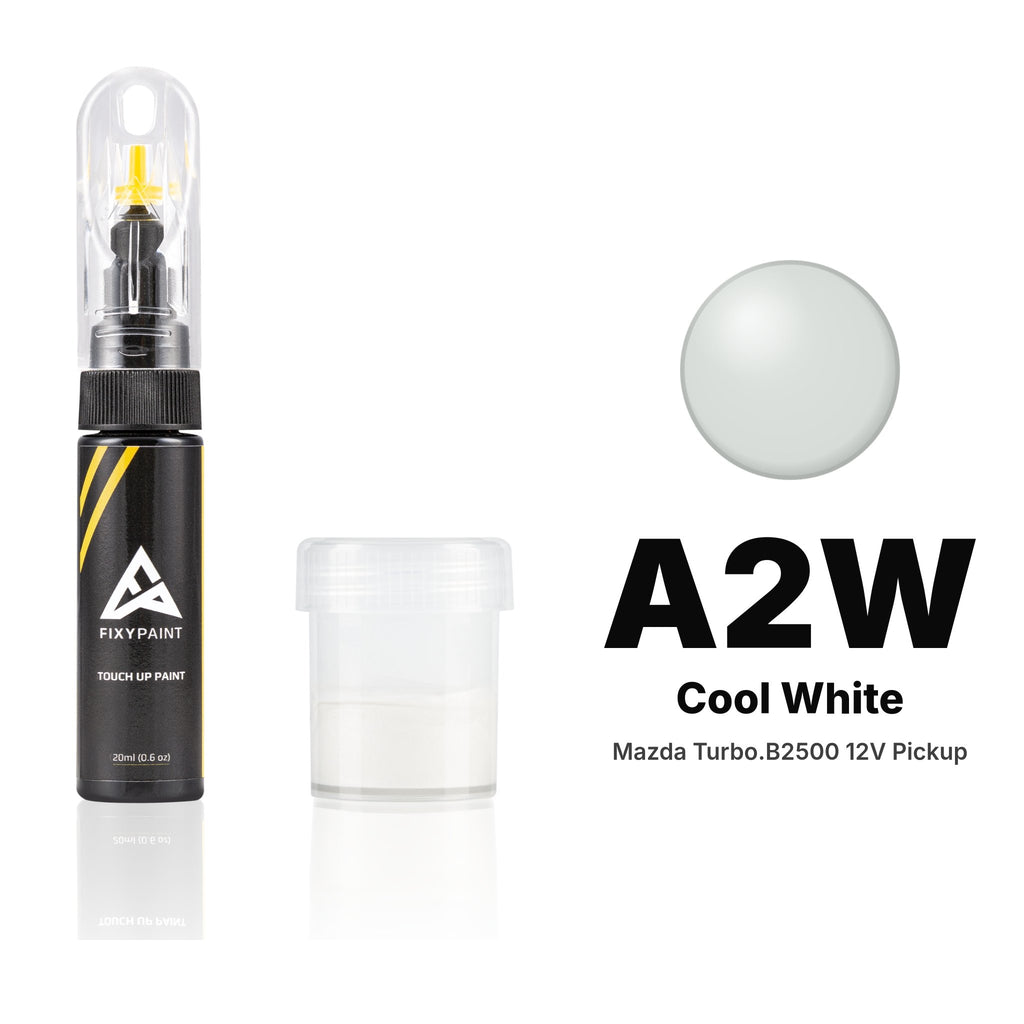 Touch-up paint for Mazda Turbo.B2500 12V Pickup A2W Cool White, Standard kit