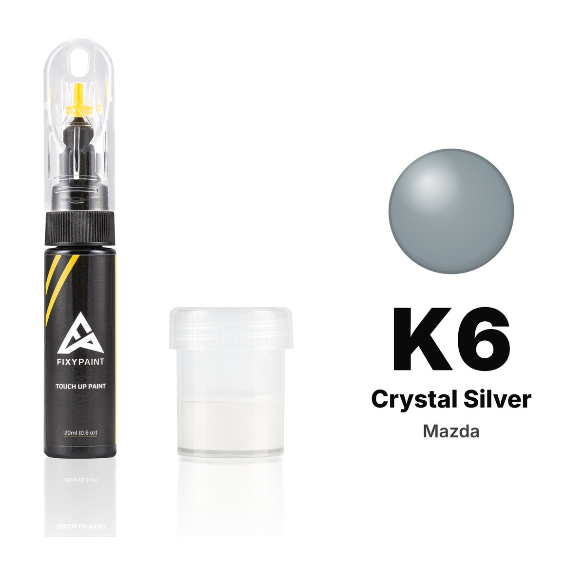 Touch-up paint for Mazda K6 Crystal Silver, Standard kit