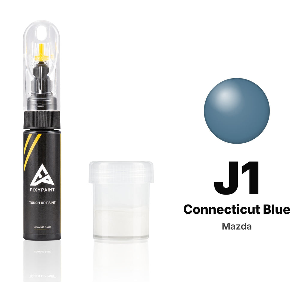 Lackstift für Mazda – J1 Connecticut Blue (alle Modelle, 1986–1989), Set Standard