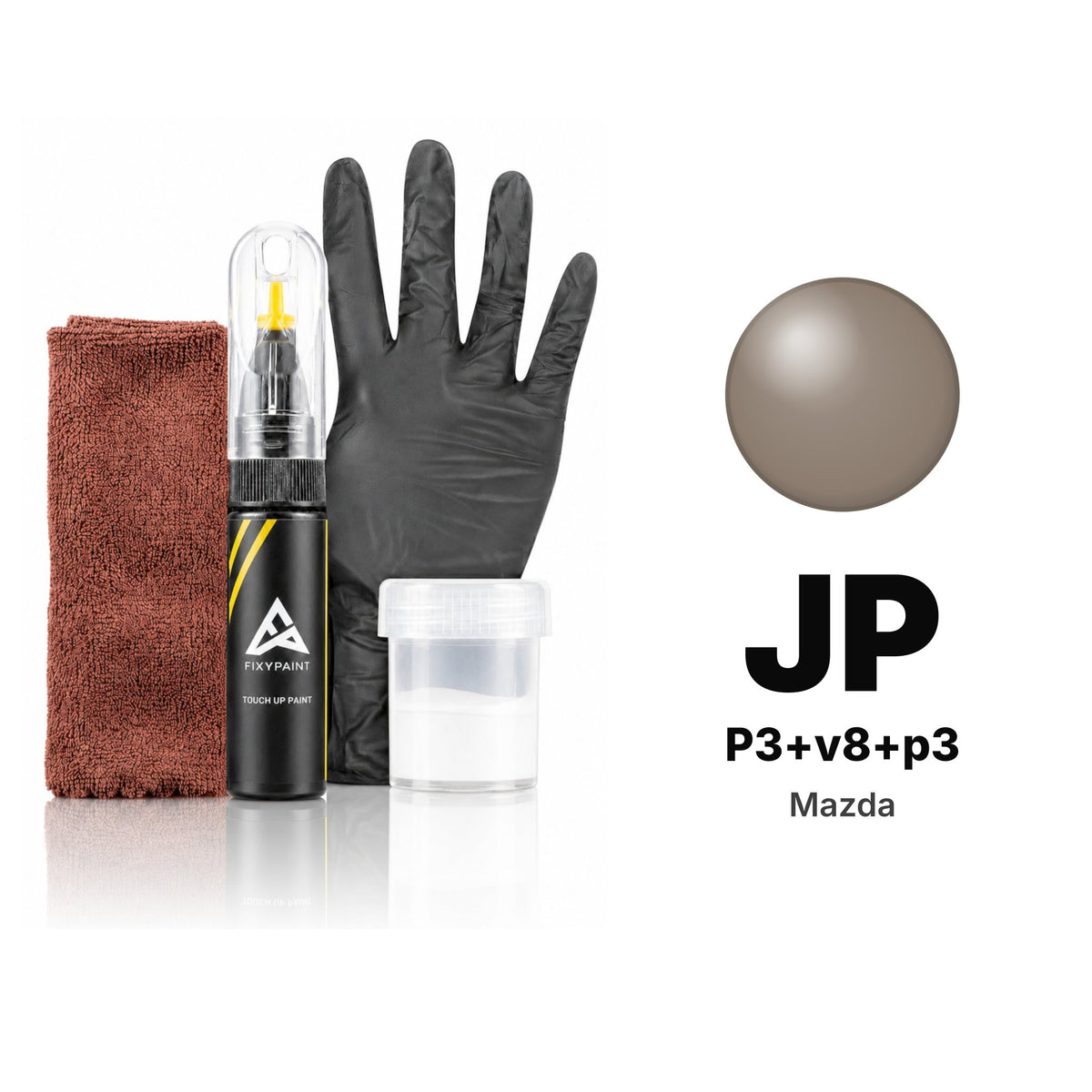 Touch-up paint for Mazda JP P3+v8+p3, Complete kit