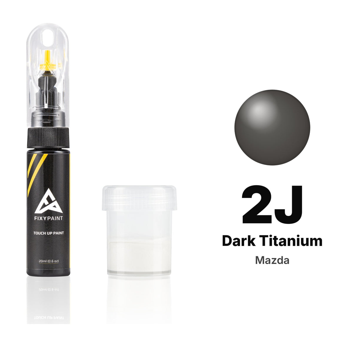 Pintura de retoque para Mazda – 2J Dark Titanium (todos los modelos, 1990–1991), kit Estándar