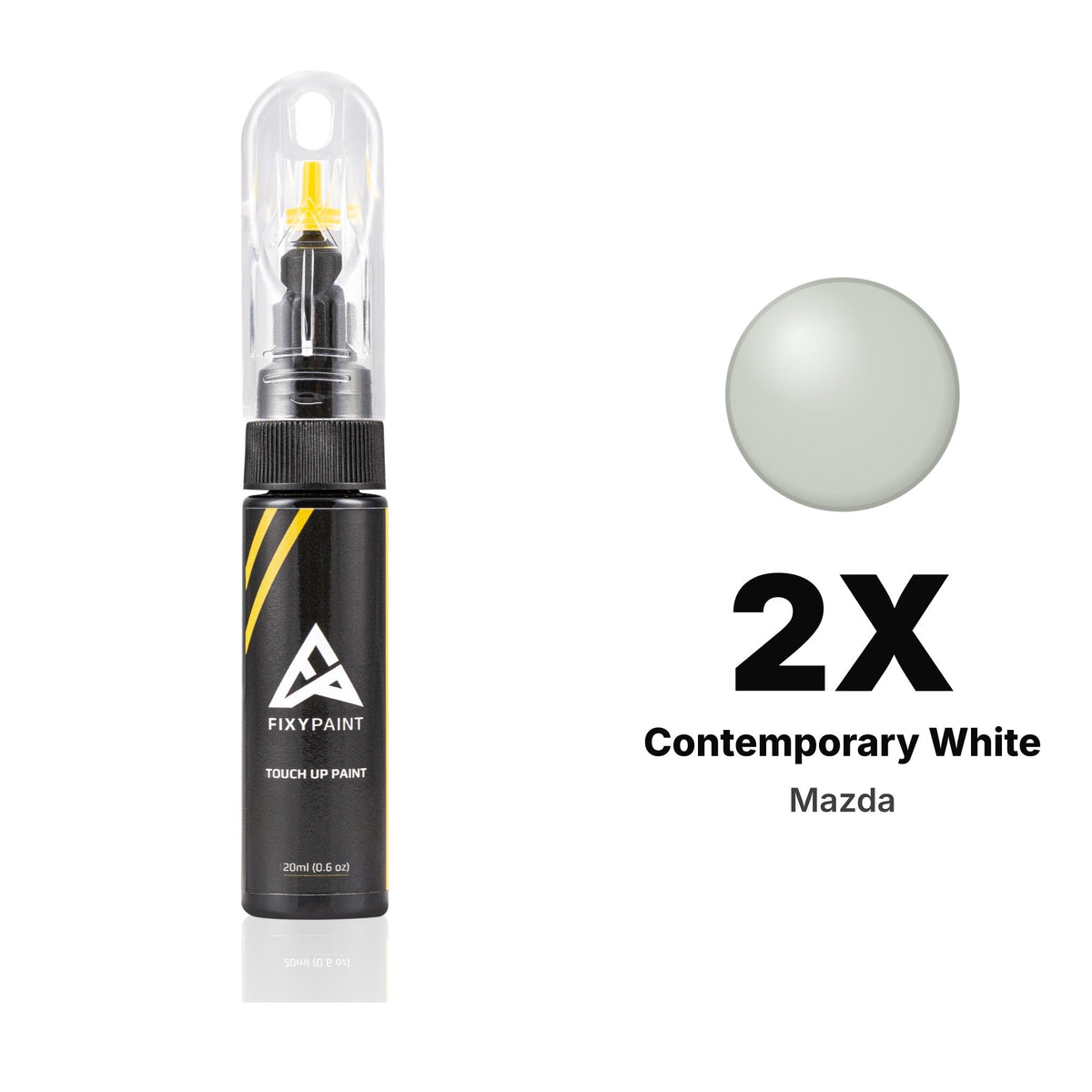 Touch-up paint for Mazda 2X Contemporary White, Basic kit