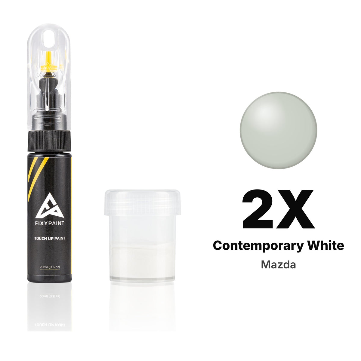Touch-up paint for Mazda 2X Contemporary White, Standard kit