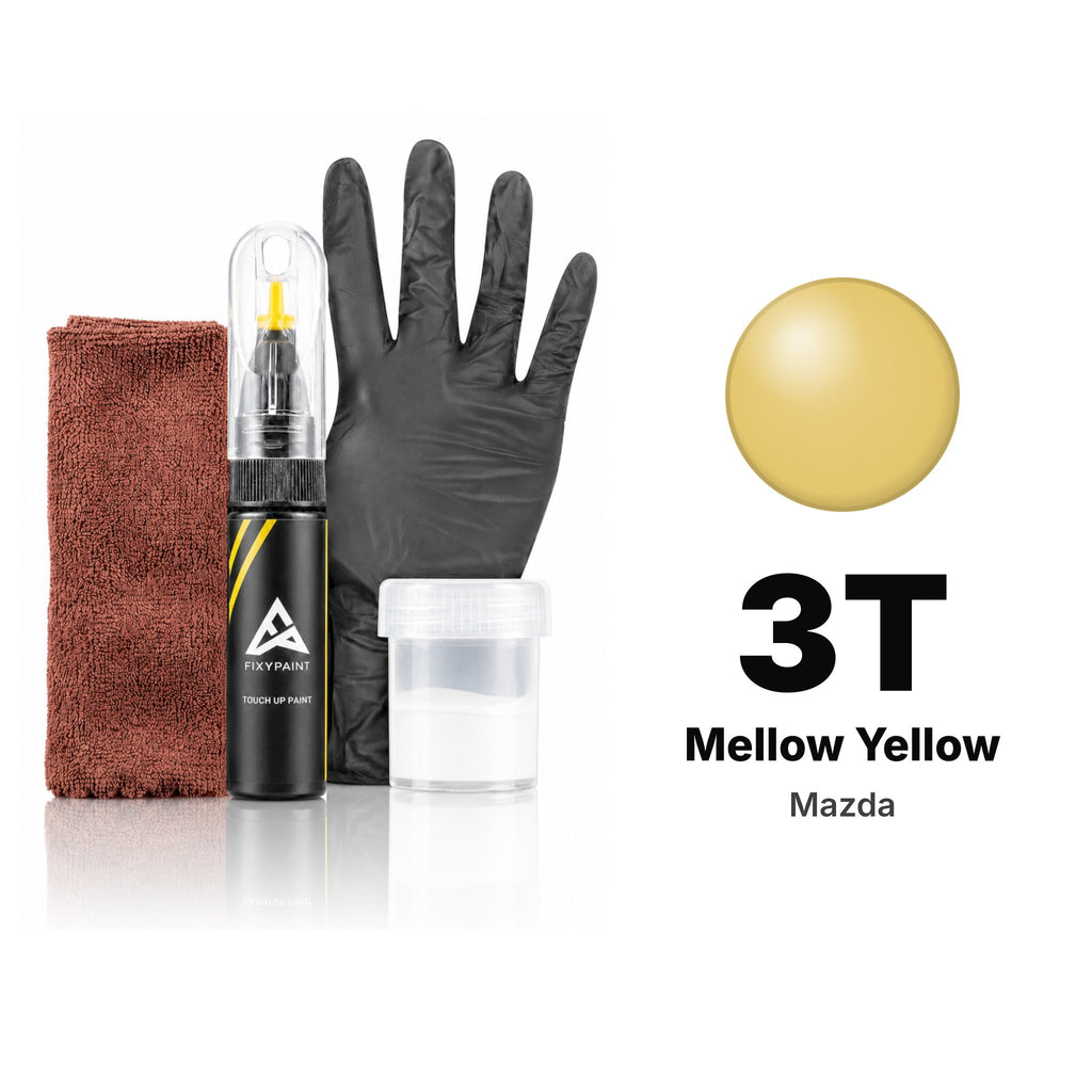 Touch-up paint for Mazda 3T Mellow Yellow, Complete kit