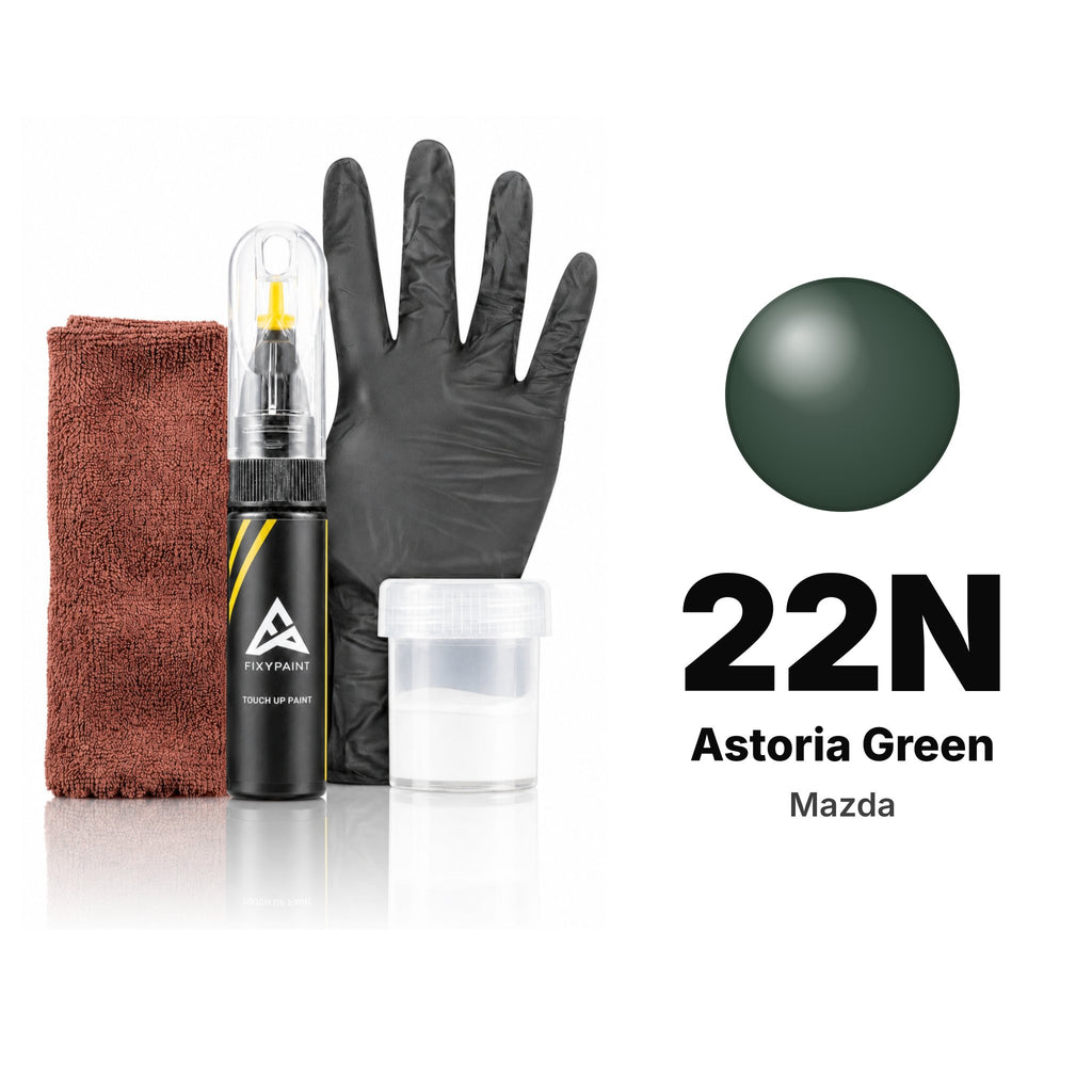 Touch-up paint for Mazda 22N Astoria Green, Complete kit