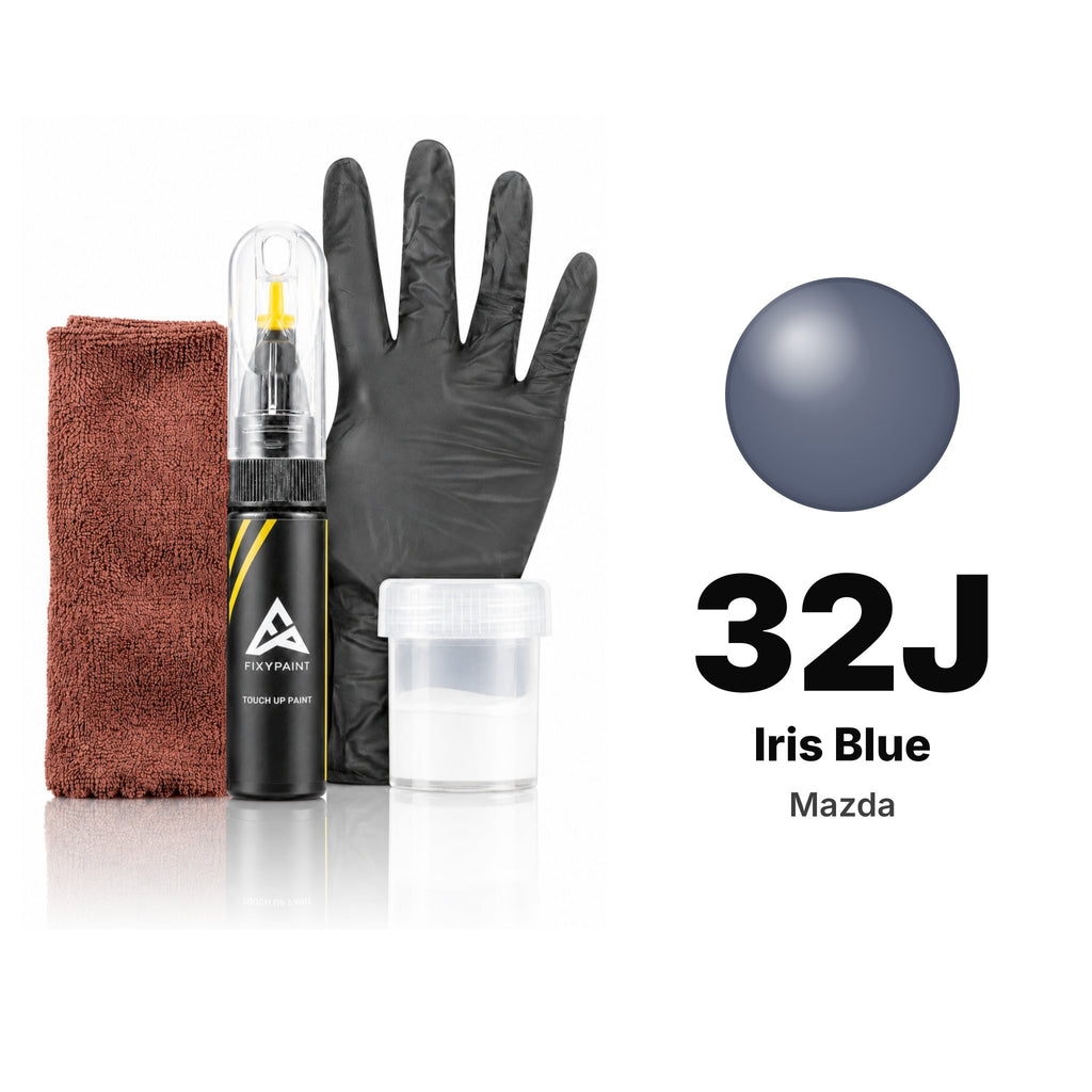 Touch-up paint for Mazda 32J Iris Blue, Complete kit