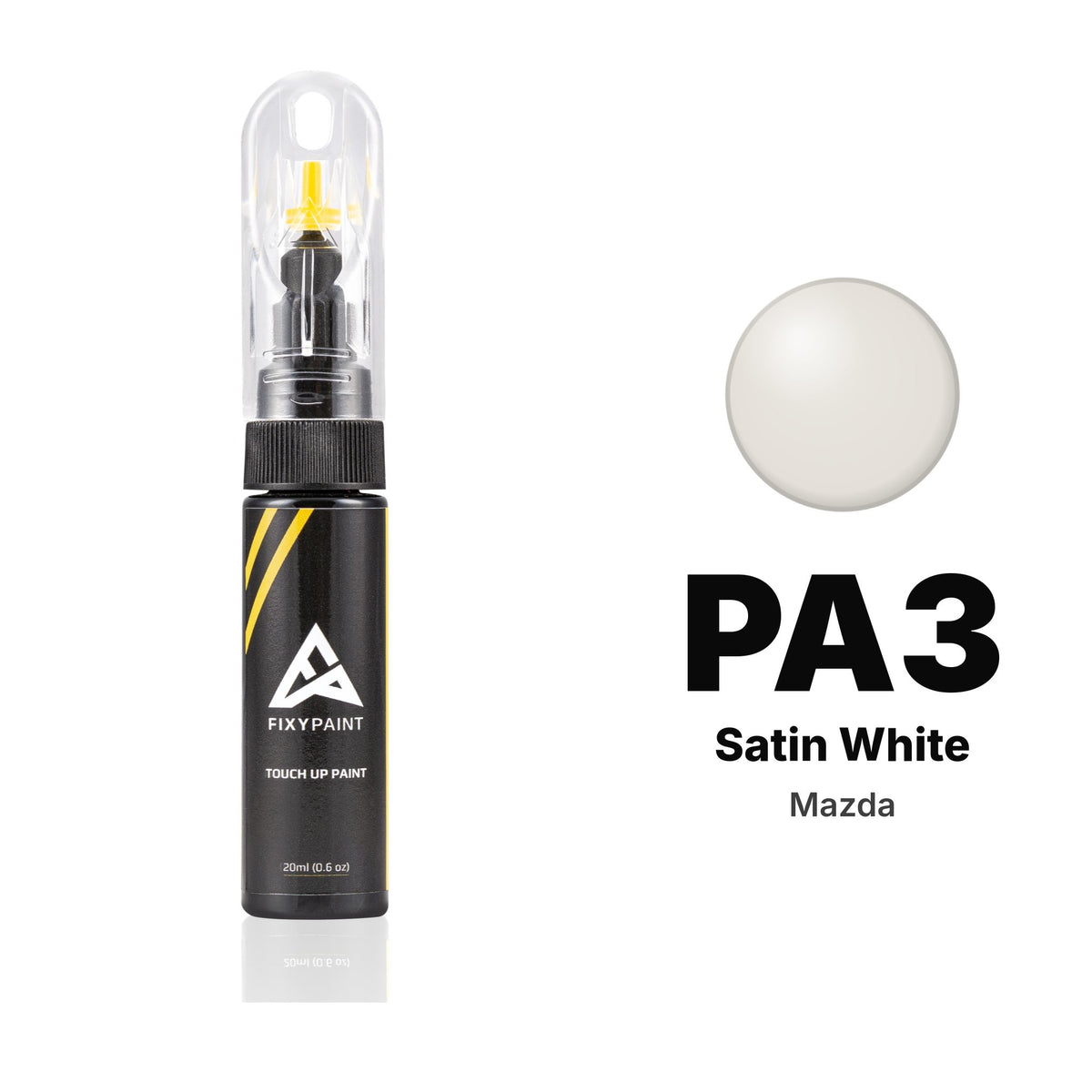 Touch-up paint for Mazda PA3 Satin White, Basic kit