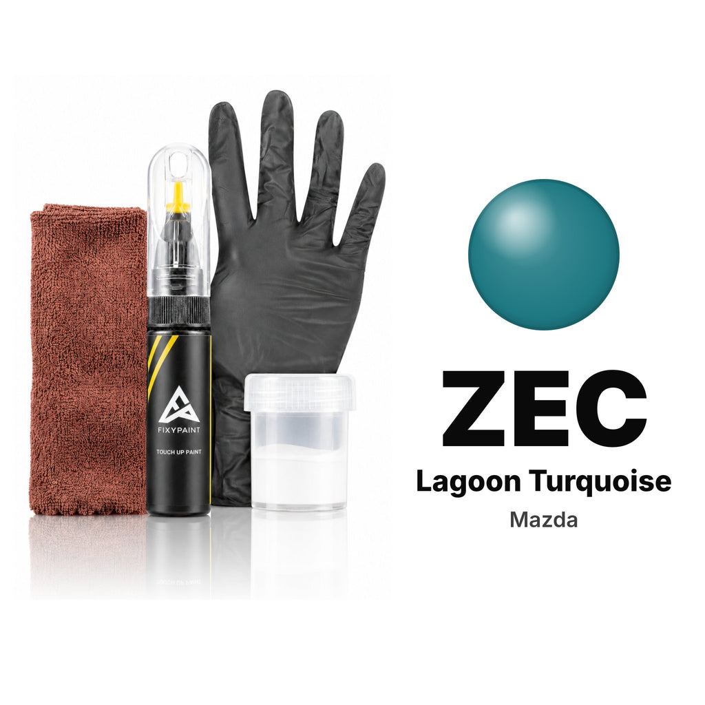 Touch-up paint for Mazda ZEC Lagoon Turquoise, Complete kit