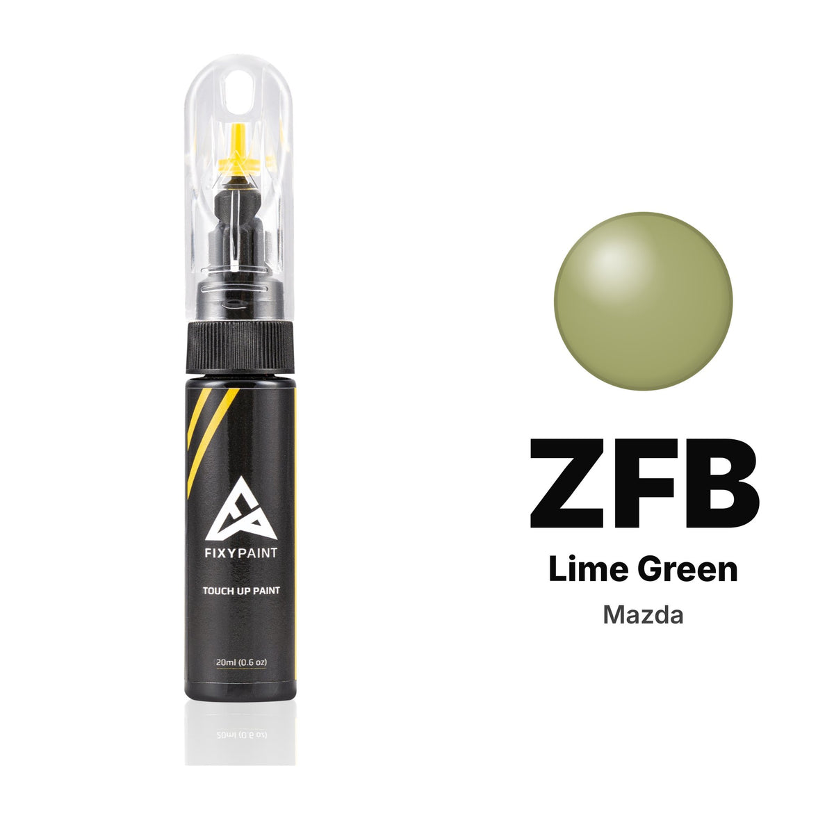 Mazda ZFB Lime Green touch-up paint, Basic kit