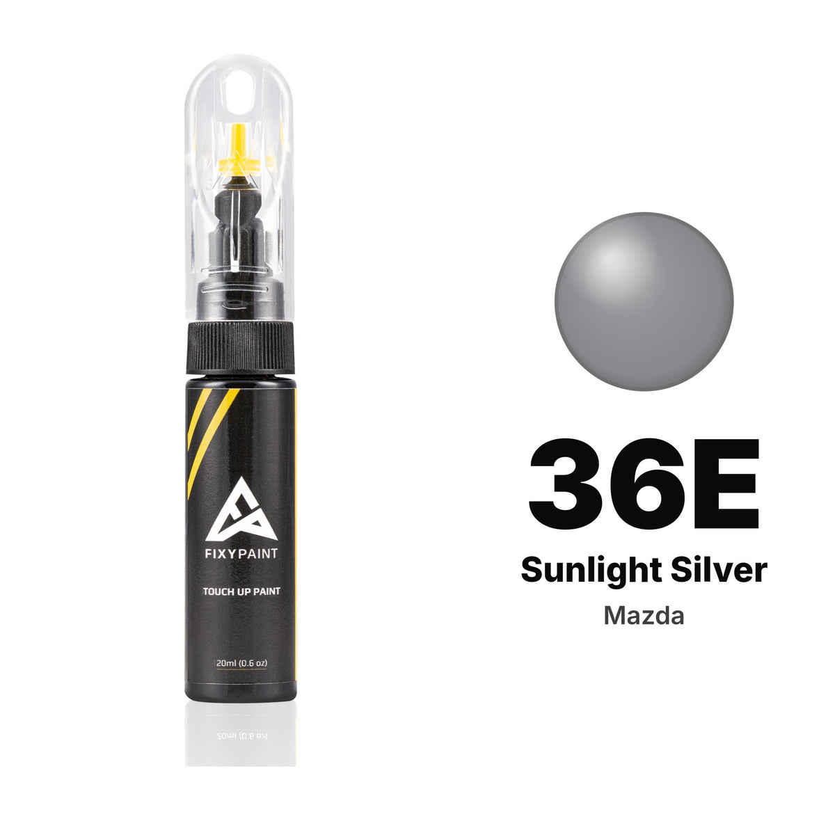 Lackstift für Mazda – 36E Sunlight Silver (alle Modelle, ab 2007), Set Basis