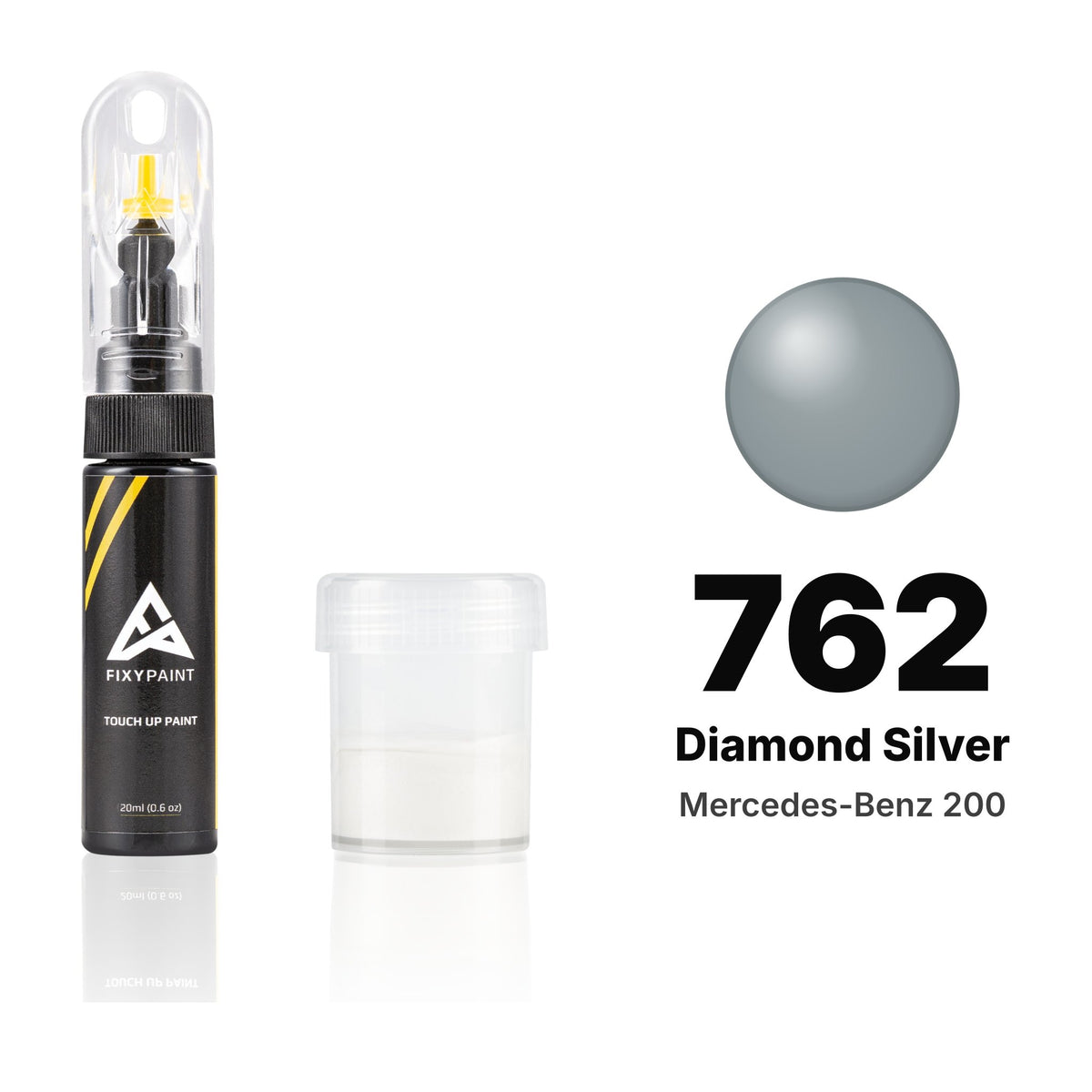 Lackstift für Mercedes-Benz 200 – 762 Diamond Silver (2006), Set Standard