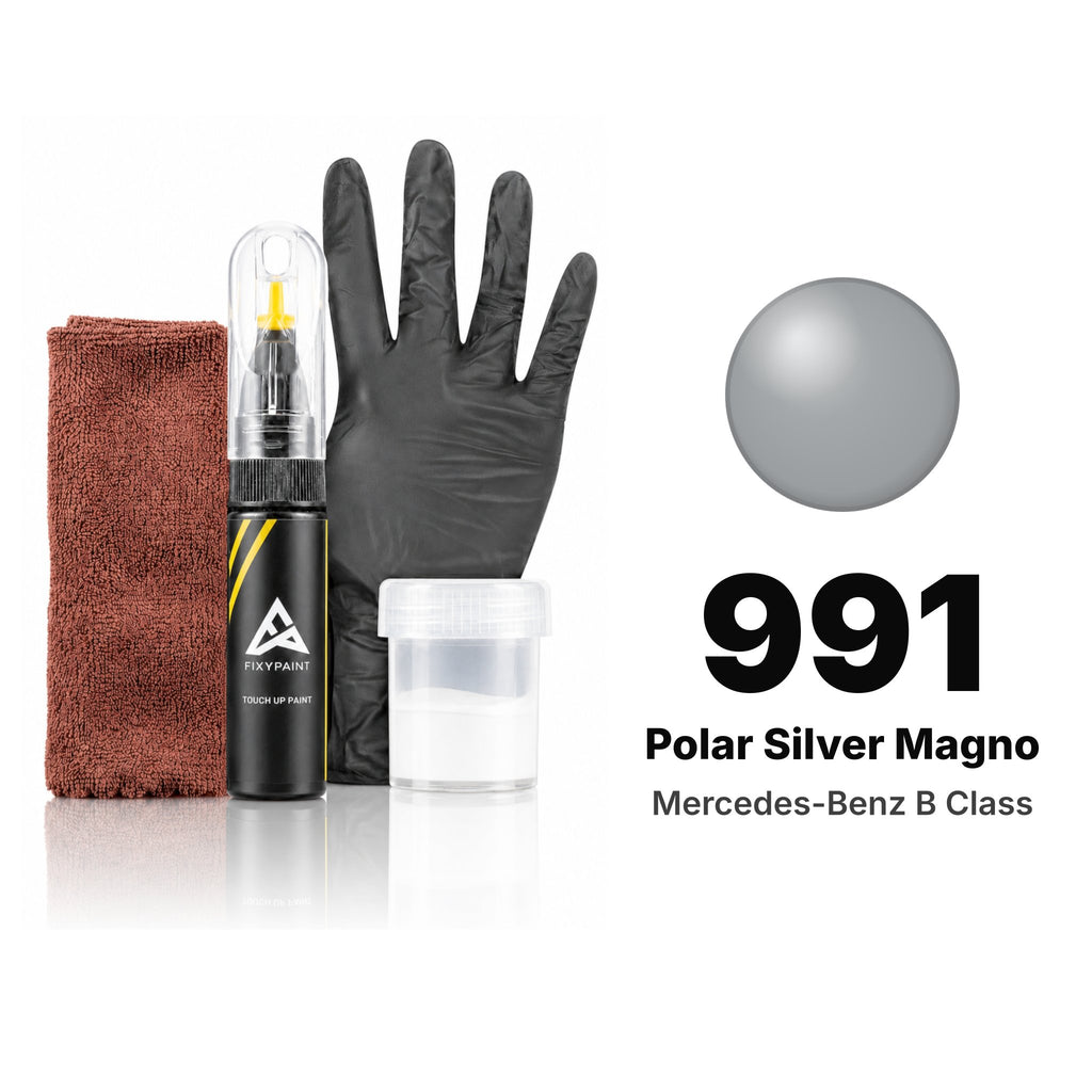 Touch-up paint for Mercedes-Benz B-Class 991 Polar Silver Magno, Complete kit