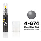 Touch-up paint for Mercedes-Benz C-Class 4-674 Miami Silver Matt, Standard kit