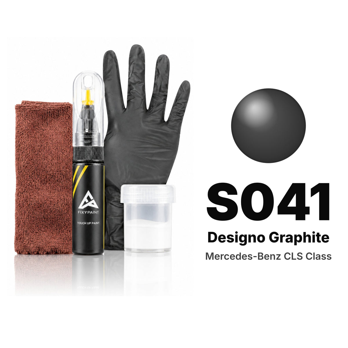 Touch-up paint for Mercedes-Benz CLS-Class S041 Designo Graphite, Complete kit