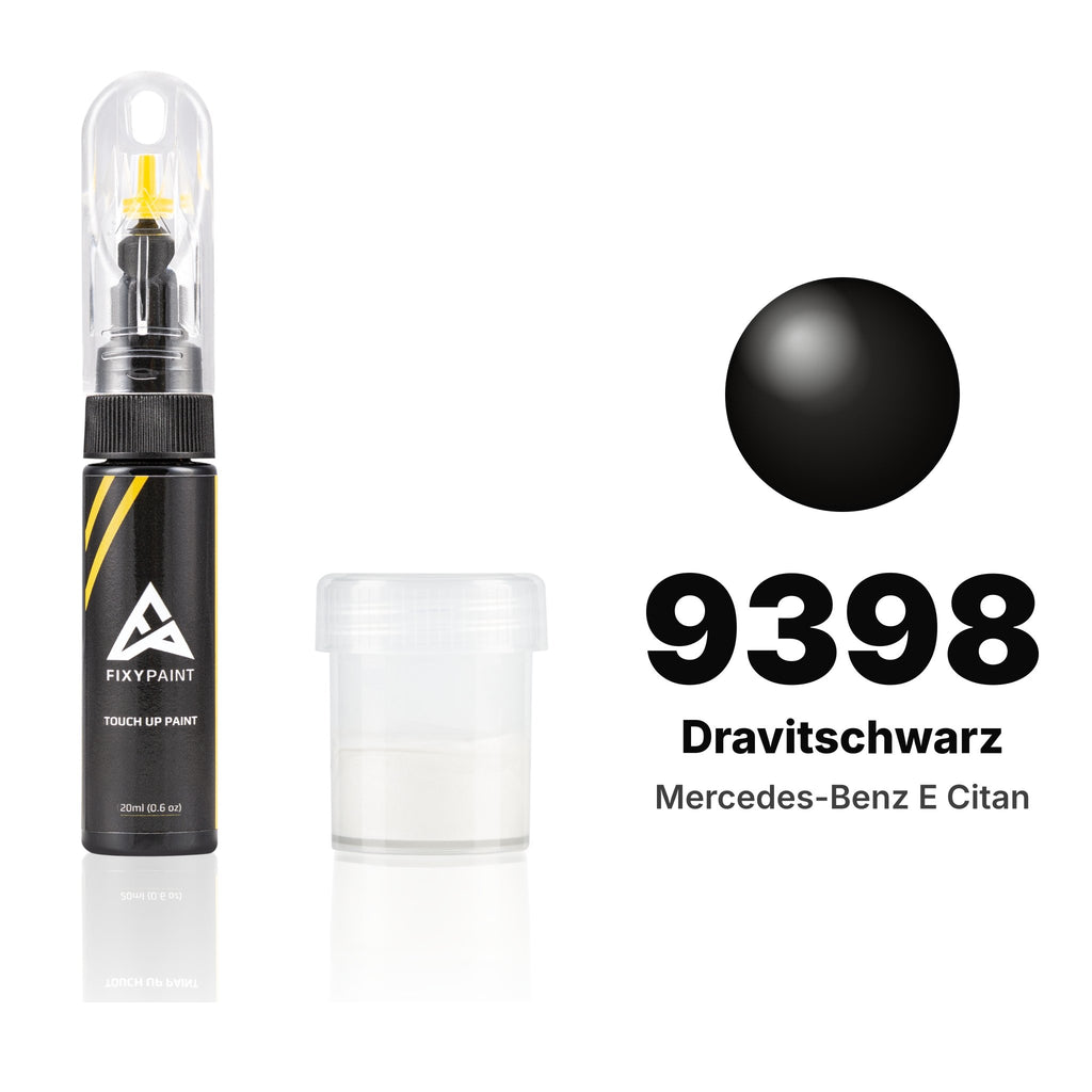 Touch-up paint for Mercedes-Benz E Citan 9398 Dravitschwarz, Standard kit
