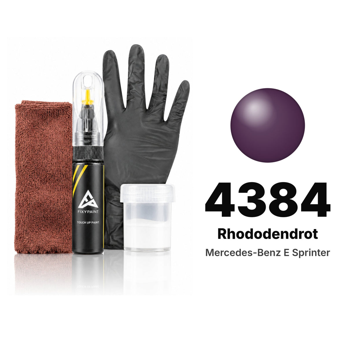 Vernice ritocco per Mercedes-Benz eSprinter – 4384 Rhododendrot (2010–2014), kit Completo