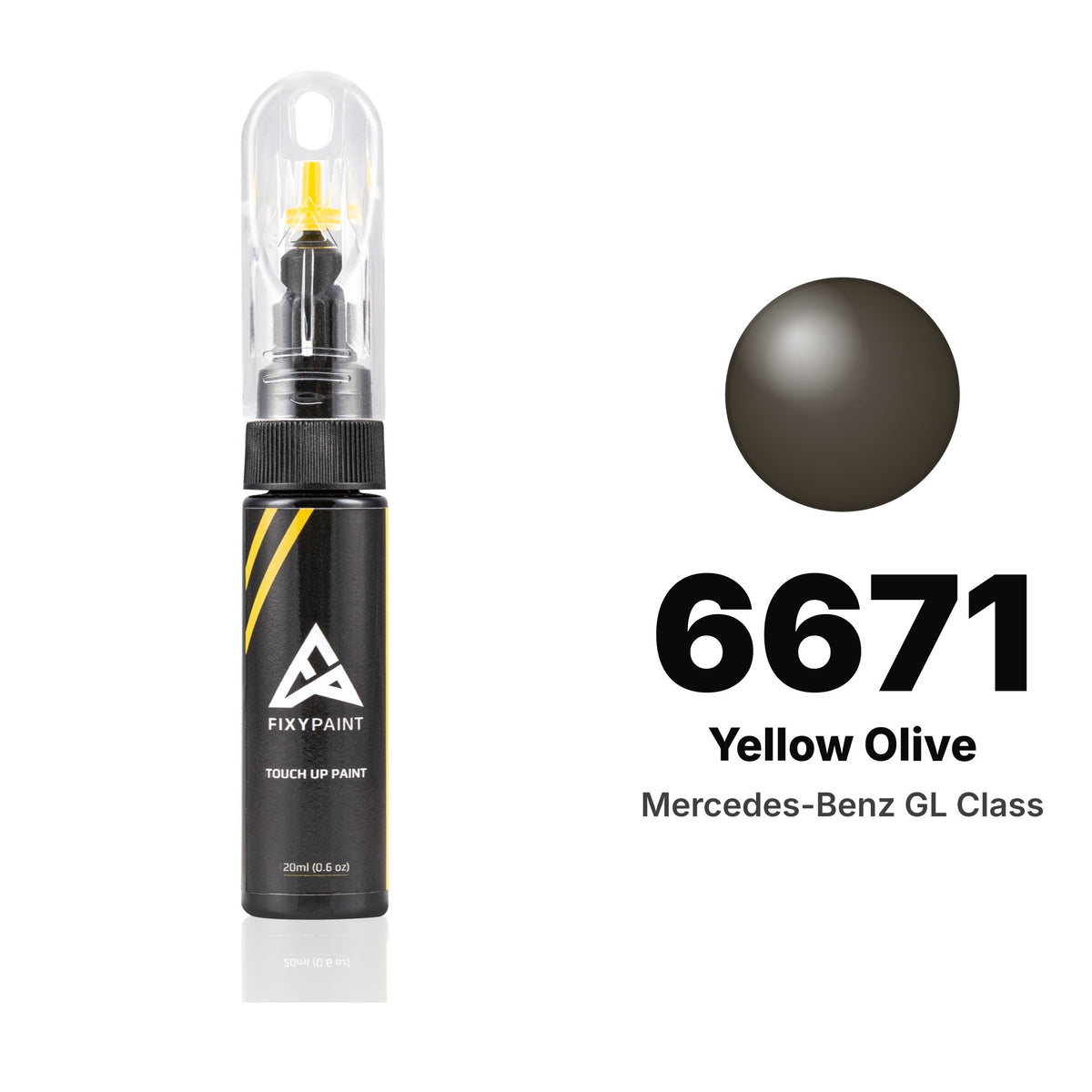 Touch-up paint for Mercedes-Benz GL-Class 6671 Yellow Olive, Basic kit